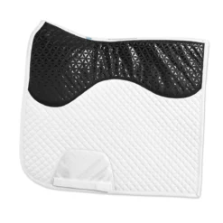 SmartPak Deluxe Anti- Slip + Grip Dressage Saddle Pad -Ovatio Horse Shop 34471 white 1