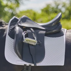 SmartPak Deluxe Anti- Slip + Grip Dressage Saddle Pad -Ovatio Horse Shop 34471 white 8859