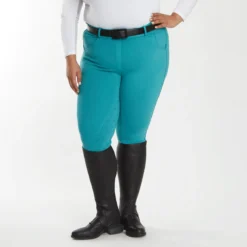Piper Knit High-Rise Breeches By SmartPak - Full Seat -Ovatio Horse Shop 34549 darkeucalyptus 0977