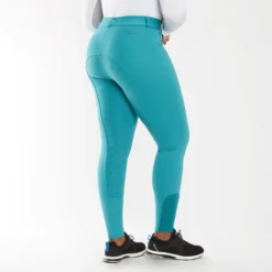 Piper Knit High-Rise Breeches By SmartPak - Full Seat -Ovatio Horse Shop 34549 darkeucalyptus 19257