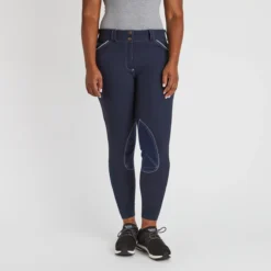 Piper Evolution Breeches By SmartPak - Knee Patch- Limited Edition -Ovatio Horse Shop 34840 navyiceblue 10856