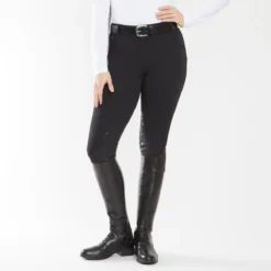 Hadley Mid-Rise Floral Silicone Grip Breeches By SmartPak - Knee Patch