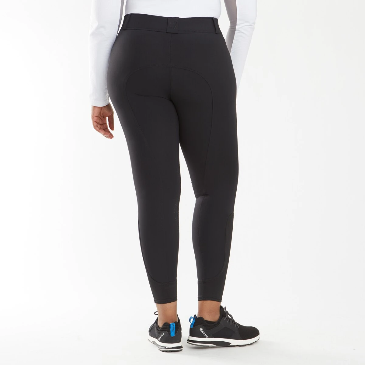 Hadley Mid-Rise Floral Silicone Grip Breeches By SmartPak - Knee Patch 3 Hadley Mid-Rise Floral Silicone Grip Breeches By SmartPak - Knee Patch - Image 3