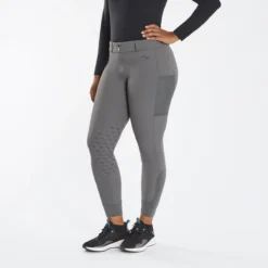 SmartTherapy® ThermoBalance® Ceramic Fusion Breeches - Knee Patch -Ovatio Horse Shop 34986 charcoal 3