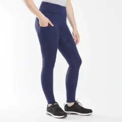 Piper Extended Silicone Grip Tights -Ovatio Horse Shop 34987 navy 3