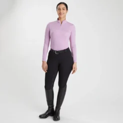 Hadley Mid-Rise Floral Silicone Grip Breeches By SmartPak - Full Seat -Ovatio Horse Shop 35113 darkplumfloral 34957 black 21597
