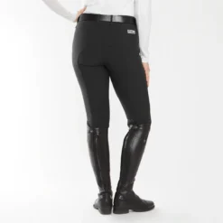 Piper Classic II Low-Rise Side Zip Breeches By SmartPak - Knee Patch -Ovatio Horse Shop 35141 black 17304
