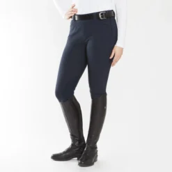 Piper Classic II Low-Rise Side Zip Breeches By SmartPak - Knee Patch -Ovatio Horse Shop 35141 navy 17298
