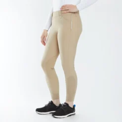 Piper Classic II Low-Rise Side Zip Breeches By SmartPak - Knee Patch -Ovatio Horse Shop 35141 tan 19714