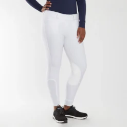 Piper Classic II Low-Rise Side Zip Breeches By SmartPak - Knee Patch -Ovatio Horse Shop 35141 white 19609