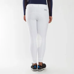 Piper Classic II Low-Rise Side Zip Breeches By SmartPak - Knee Patch -Ovatio Horse Shop 35141 white 19615