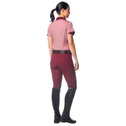 Kerrits Pivot Polo Shirt -Ovatio Horse Shop 35254 sangria 2a