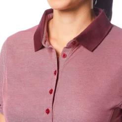 Kerrits Pivot Polo Shirt -Ovatio Horse Shop 35254 sangria 3