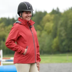 Kerrits Down The Line Waterproof Jacket -Ovatio Horse Shop 35257 ruby l1