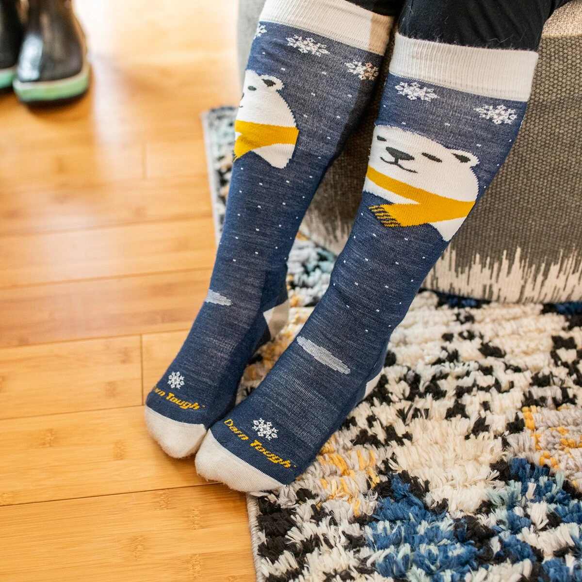 Darn Tough Kid's Magic Mountain Tall Boot Sock 2 Darn Tough Kid's Magic Mountain Tall Boot Sock - Image 2