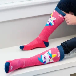 Darn Tough Kid's Magic Mountain Tall Boot Sock 7 Darn Tough Kid's Magic Mountain Tall Boot Sock -Ovatio Horse Shop 35363 raspberry l1