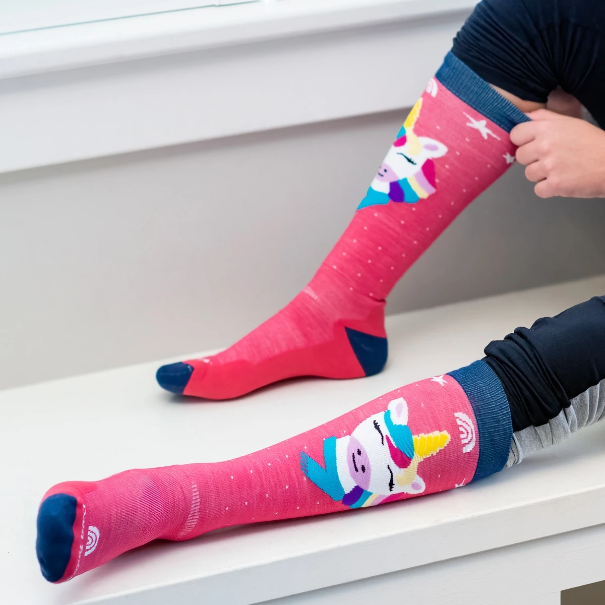 Darn Tough Kid's Magic Mountain Tall Boot Sock 4 Darn Tough Kid's Magic Mountain Tall Boot Sock - Image 4