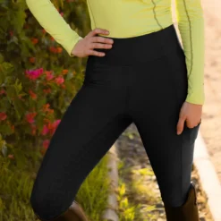 LeMieux Naomi Pull On Full Seat Breeches -Ovatio Horse Shop 35401 black l1