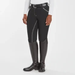 Piper Evolution Curvy Fit Breeches By SmartPak - Full Seat -Ovatio Horse Shop 35578 blackwhite 3926