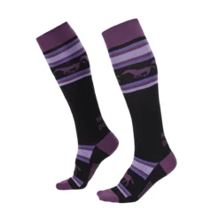 Kerrits Heels Down Wool Socks -Ovatio Horse Shop 35833 black huckleberry 2