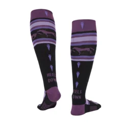 Kerrits Heels Down Wool Socks -Ovatio Horse Shop 35833 black huckleberry 3