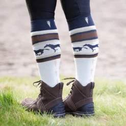 Kerrits Heels Down Wool Socks -Ovatio Horse Shop 35833 vanillablk 3
