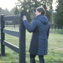 Kerrits Horsey Houndstooth Insulated Parka -Ovatio Horse Shop 35849 inkhoundstooth 3