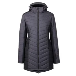 Kerrits Horsey Houndstooth Insulated Parka -Ovatio Horse Shop 35849 peppercornhoundstooth 1