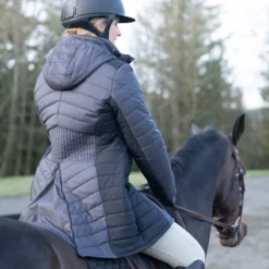 Kerrits Horsey Houndstooth Insulated Parka -Ovatio Horse Shop 35849 peppercornhoundstooth 3