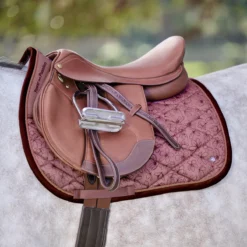 SmartPak Luxe Collection AP Saddle Pad - Embossed - Clearance! -Ovatio Horse Shop 53 nfs 33828 33831 33830 35074 35078 plumfloralespresso digital 0657